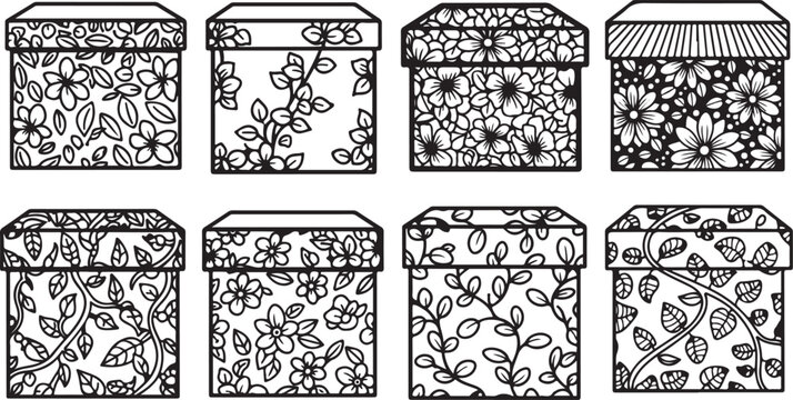 Seamless geometric pattern background black white vector Vector