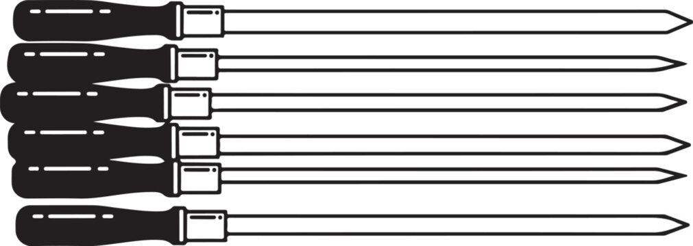 Flat vector illustration of horizontal parallel lines in black Vector