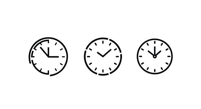 Circular clock face pattern with halftone dots