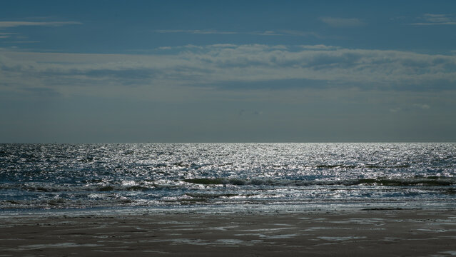 shimmering sea scape background