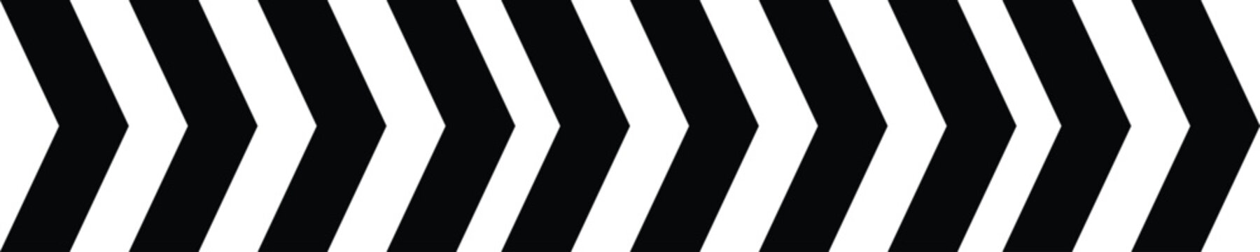 Arrow moving dynamic symbols. Arrow road sign, arrow dynamic symbol. Road lines arrow zigzag chevron speeds flat style.