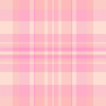 Asymmetric pattern seamless check, sample vector tartan textile. Colorful fabric texture background plaid in light and red colors.