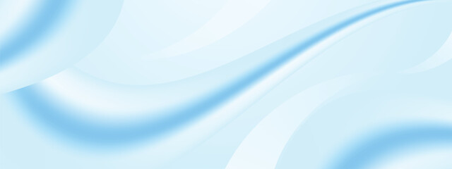 Obraz premium Abstract blue light background with flowing wave lines, dynamic waves, futuristic digital pattern and smooth gradient texture