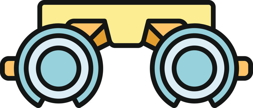 Trial frame providing a tool for ophthalmology and optometry eye exams