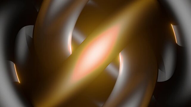 3D animation video of a rotating liquid glass torus with fluid twists. This shiny transparent abstract backdrop is ideal for trendy visual sets.