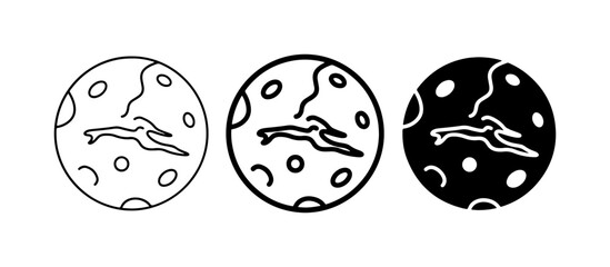 Planet Icons, Celestial Body Graphics, Cosmic Orb Symbols, Space Exploration Vector Set © Rubina