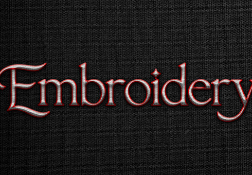 Embroidery Logo Mockup Apparel Branding