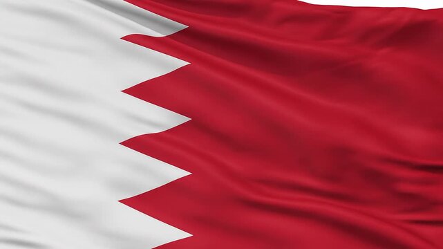 Bahrain Flag Details Closeup National Symbol