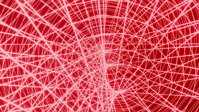Dynamic immersion in a swirling geometric vortex. The effect of endless movement and digital depth.