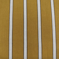 Fototapeta premium Mustard Yellow and White Vertical Stripe Fabric Texture