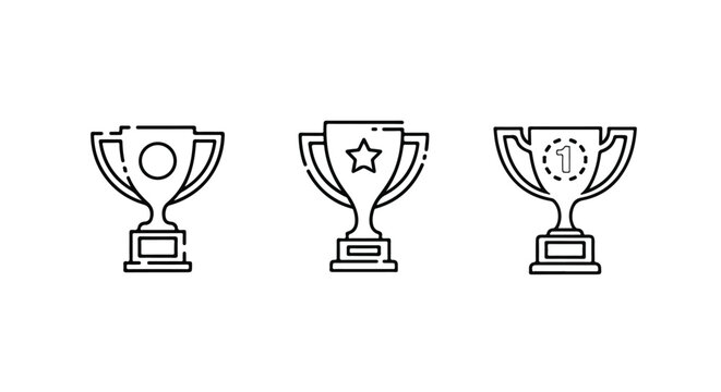 First place trophy award halftone background pattern
