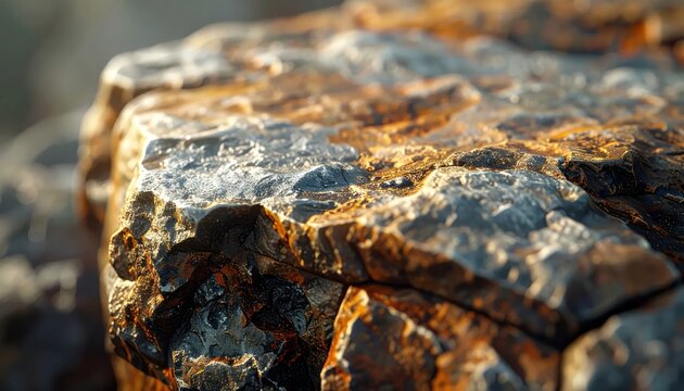 Close-up Texture of Weathered Rusty Metal Surface with Natural Patina.