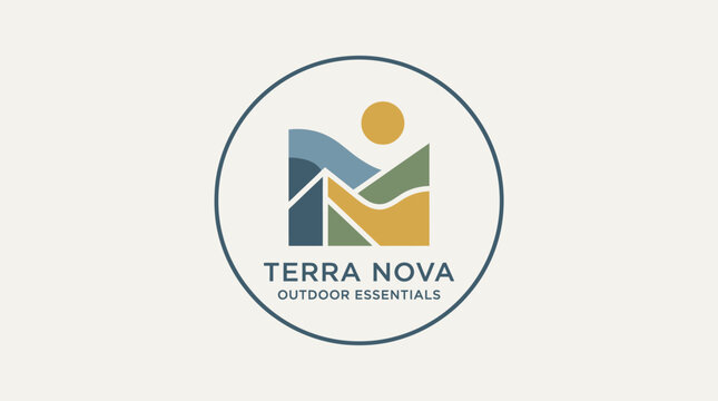 Terra Nova outdoor gear logo design.