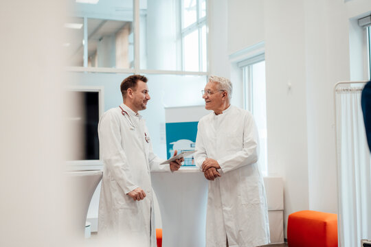 Doctors in a consultation at a modern medical office