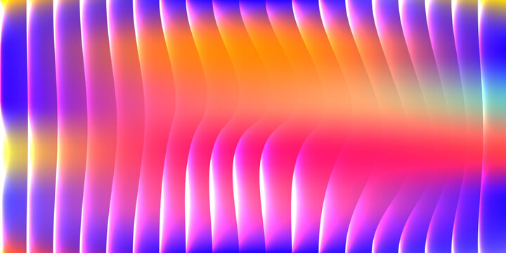 Abstract colorful wave interference pattern with gradient and smooth transitions