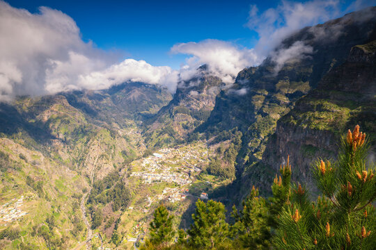 Mountain village of Curral das Freiras in Madeira Portugal