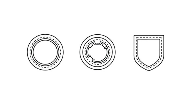 Minimalist road circuit with circular and square turns