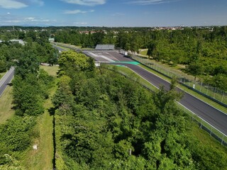 Fototapeta premium Aerial viev of Monza Racing Circuit