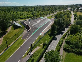 Fototapeta premium Aerial viev of Monza Racing Circuit