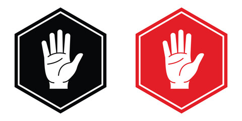 Obraz premium Stop sign design illustration drawings