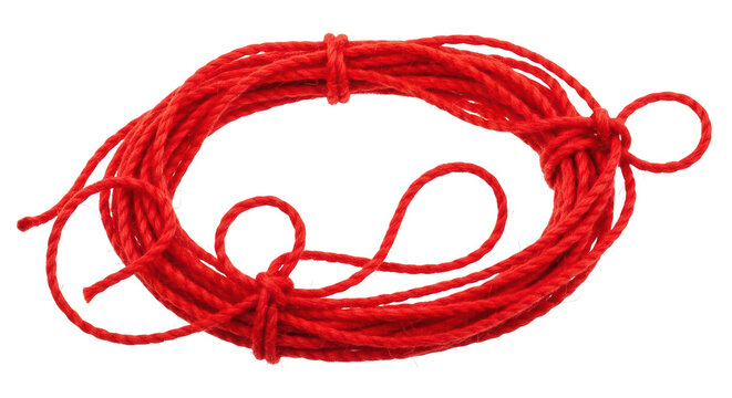 red string png cotton rope png coiled thread transparent background image