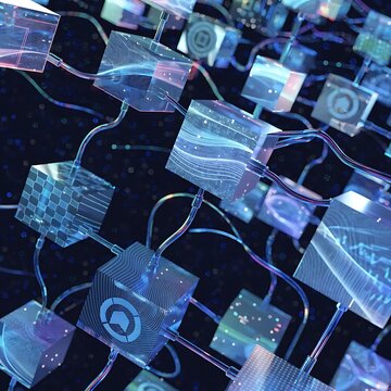 Gemini said

A macro shot of an electronic computer circuit board with network cables and a digital CPU processor highlights the hardware technology used for internet data communication in the tech in
