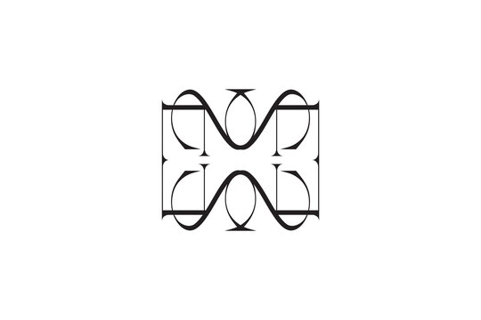 Royal SMN Letter Crest Logo - Intricate Symmetrical MSN Initial Monogram for Luxury Heritage Branding