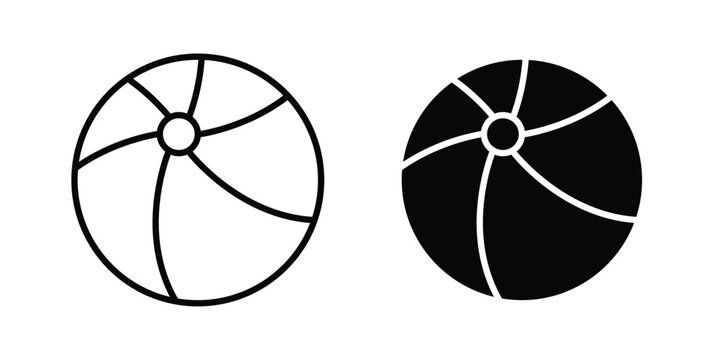 Beach ball icon for mobile apps and websites.