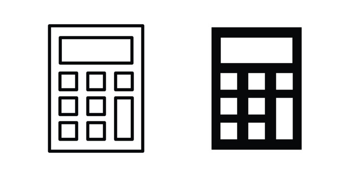 Calculator icon for mobile apps and websites.