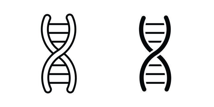 DNA icon for mobile apps and websites.