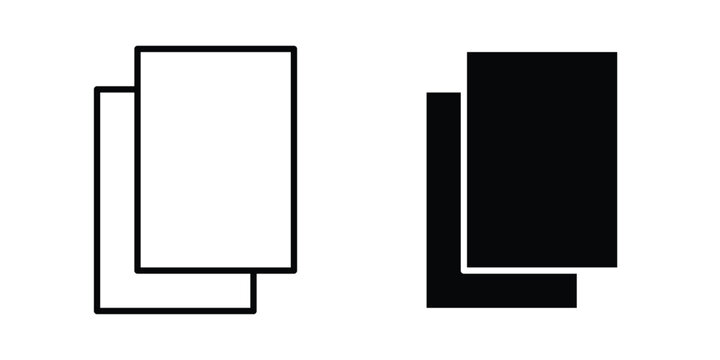 Duplicate icon for mobile apps and websites.