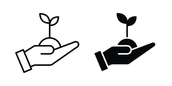 ECO friendly icon for mobile apps and websites.