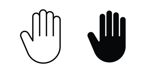 Obraz premium Hand icon for mobile apps and websites.