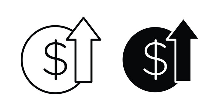 high cost icon for mobile apps and websites.