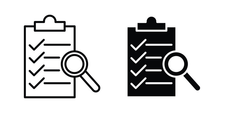 Inspection icon for mobile apps and websites.