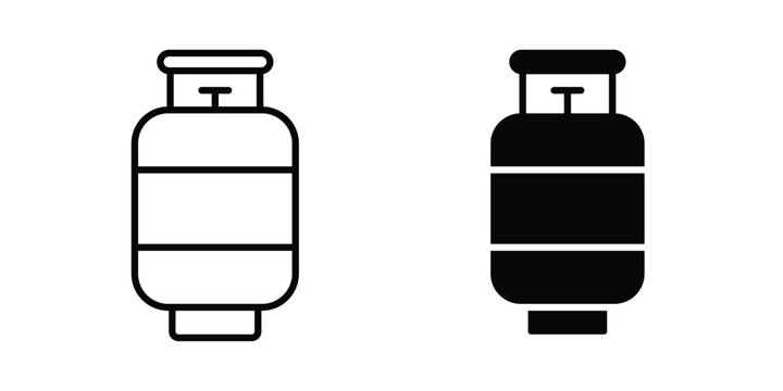 LPG cylinder icon for mobile apps and websites.