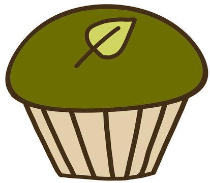 matcha cubcake