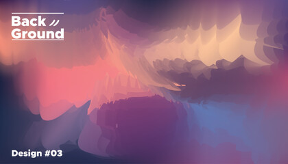 Abstract fluid background with soft gradient colors, artistic digital painting texture, modern wallpaper design, vibrant purple and orange blend © PixelVista