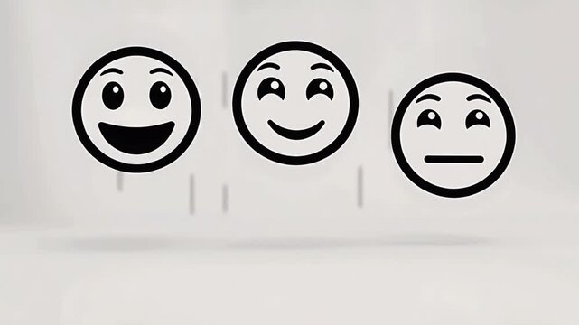 cute and adorable smile silhouette vector video