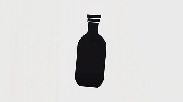 cool bottle silhouette vector video