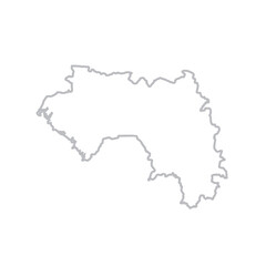 Obraz premium guinea map monoline Suitable for posters and web icons