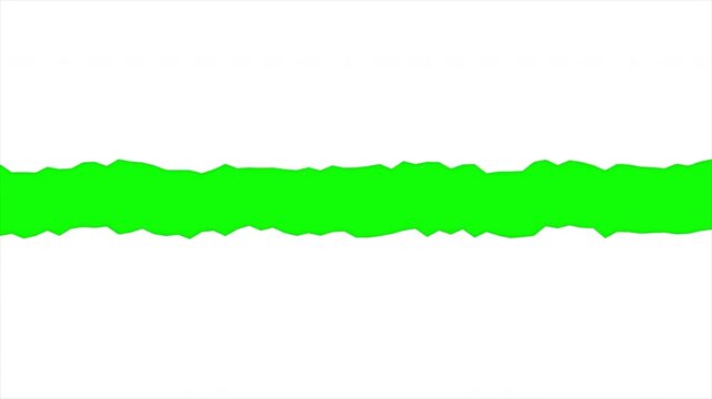 Torn Paper Transition Revealing Green Screen, Chroma Key Overlay, Paper Rip Effect, Scrapbook Opening, Ragged Edge Animation, Motion Graphic Asset 4k video