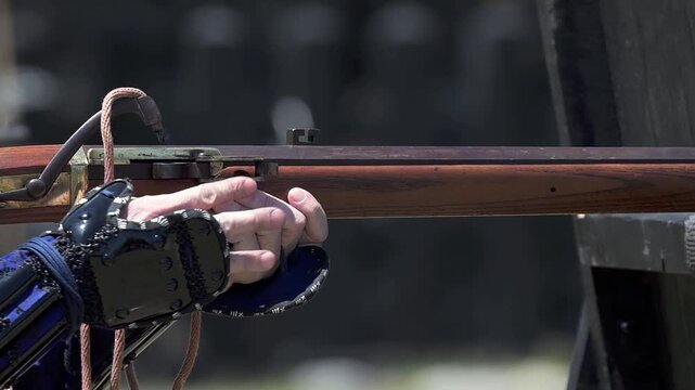 火縄銃の射撃