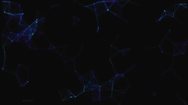 Kinetic 3D Plexus Grid Data Architecture Network Animation