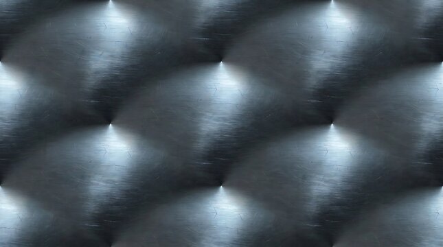 Close-up of titanium metal texture background with reflective surface and metallic sheen