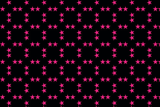 Pink star patterns, starry night backgrounds, black backgrounds, pink stars, vector designs