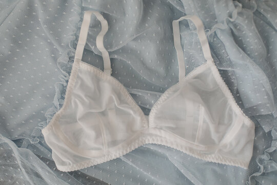Flat lay with women romantic underwear, top view. Set of glamorous stylish sexy lace lingerie. Beauty, Shopping and fashion concept. Female bra, Lingerie advertising, flat lay top view copy space