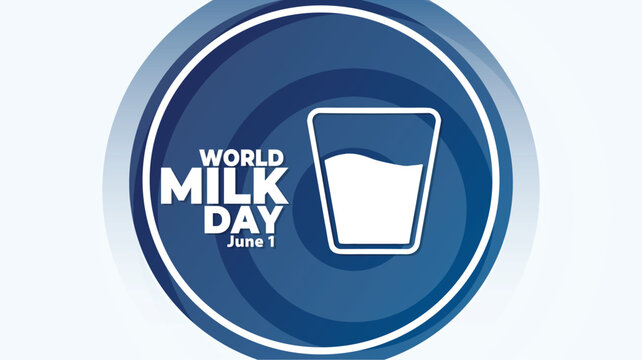 World Milk Day Promotional Banner Graphic For Dairy Farmers And Milk Processing Companies