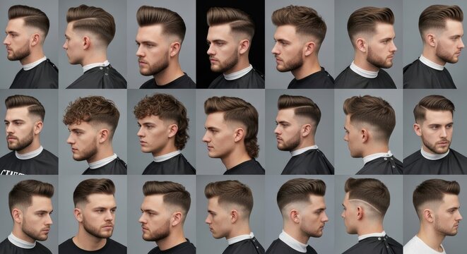 Man Different Hair Styles.