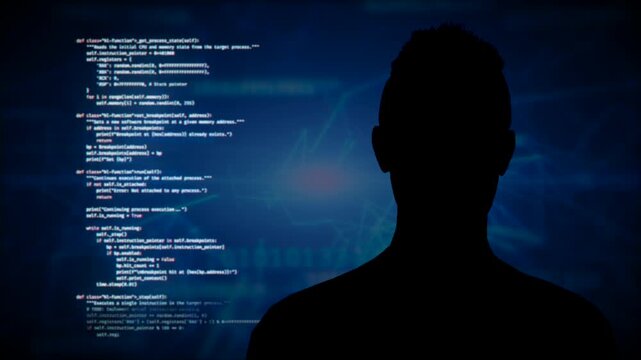 Man taking in data